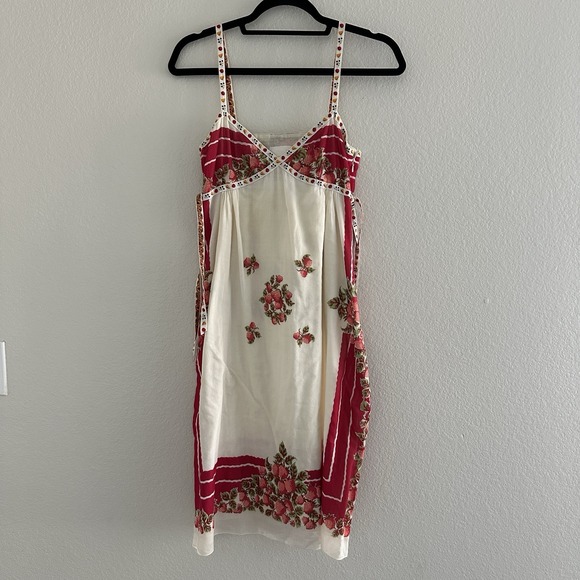 Anna Sui Strawberry Shortcake Fruit Dress babydoll boho Festival Peasant Size 2 - Picture 1 of 14